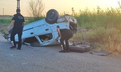 Diyarbakır'da devrilen otomobildeki 1 kişi öldü, 4 kişi yaralandı