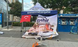 Eskişehir’de AK Parti standına zarar veren şüpheli gözaltına alındı