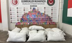 Edirne gümrük muhafaza ekipleri çok sayıda kaçak eşya ele geçirdi