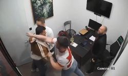 Milli sporcuya silahlı tehdit ile darp kamerada