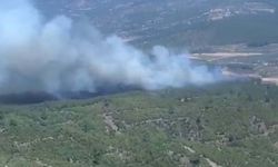 Manisa'da orman yangını: 2 uçak ve 4 helikopter ile müdahale ediliyor