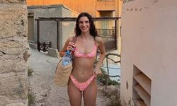 Miss Turkey güzelinden alev ateş pozlar! Sıcak havanın tadını sahilde çıkardı