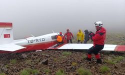 Rize sınırlarında düşen uçakta pilot hayatını kaybetti, yolcu kurtarıldı