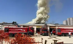 Gaziantep'te meslek lisesinde yangın