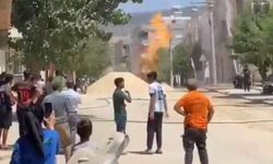 Kilis'te doğal gaz borusu patladı