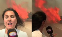 Sözcü TV muhabiri alevlerin ortasında kaldı