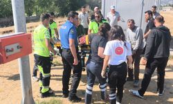 Kütahya'da telefonla konuşurken fark etmediği trenin çarptığı kadın yaralandı