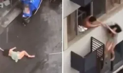 Eşini aldatırken yakalayan kadın dördüncü kattan atladı