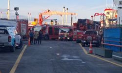 SON DAKİKA | İstanbul Haydarpaşa Limanı’nda gemi yangını