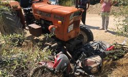 Traktörle çarpışan motosikletin 17 yaşındaki sürücüsü öldü