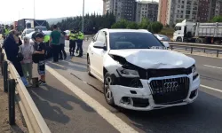 TEM'de zincirleme kaza! 5 araç birbirine girdi