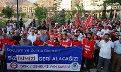 Van’da kayyımın işten çıkardığı işçilerden AK Parti önünde eylem