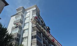 Zonguldak'ta yangın çıkan apartmanda 5 kişi mahsur kaldı