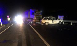 Amasya'da TIR ile otomobil çarpıştı: 1 ölü