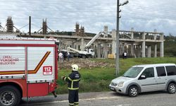 Devrilen beton pompasının çarptığı işçi öldü