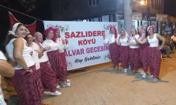 Edirne Sazlıdere'deki Şalvar Gecesi'nde kadınlar şalvar giydi