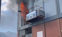 Başakşehir'de sanayi sitesinde yangın