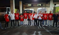 Karşıyaka Belediyesi işçilerinden iş bırakma eylemi