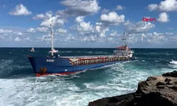 Kocaeli'de kargo gemisi karaya oturdu