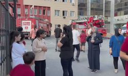 Okulda yangın paniği