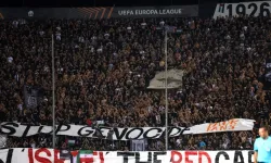 PAOK taraftarlarından, Maccabi Tel Aviv maçı öncesinde İsrail’e protesto