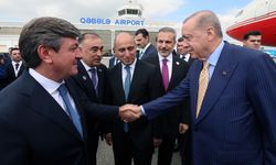Cumhurbaşkanı Erdoğan, Azerbaycan'a geldi