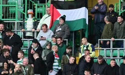Celtic taraftarlarından İsrail protestosu