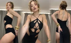 Rita Ora'dan moda haftasında iddialı stil! Sütyensiz pozları olay yarattı