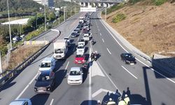 İstanbul kara yolunda araç yoğunluğu; ağır vasıtalara kısıtlama