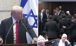 Trump, İsrail parlamentosunda protesto edildi: Bu yeni Ortadoğu'nun tarihi şafağı