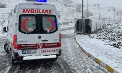 Nevşehir'de işçi servisi devrildi: 14 yaralı