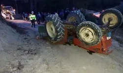 Burdur'da devrilen traktörün sürücüsü öldü