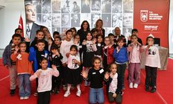 100 çocuk atölye çalışmalarında Atatürk’ü andı