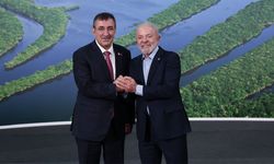 Cumhurbaşkanı Yardımcısı Yılmaz, Brezilya Devlet Başkanı Lula da Silva ile bir araya geldi