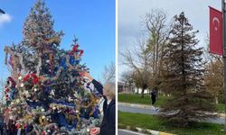 Yıldız Teknik Üniversitesi’nde 'yılbaşı ağacı'na kezzaplı saldırı iddiası