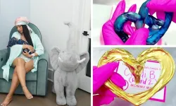 Bebeğinin göbek bağını altınla kaplattı, hayranları ikiye bölündü