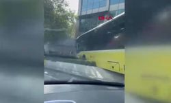 Beşiktaş'ta İETT otobüsü kaza yaptı