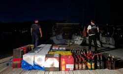 Marmaris açıklarında kaçakçılık operasyonu