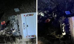 Maden işçilerini taşıyan midibüs uçuruma yuvarlandı: 2’si ağır 15 yaralı