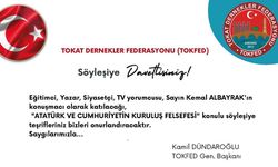 TOKFED’den ‘Atatürk ve Cumhuriyetin Kuruluş Felsefesi’ söyleşisi