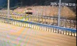 Ankara'da 1 kişinin öldüğü, 1 kişinin ağır yaralandığı trafik kazası kameraya yansıdı