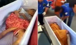 Yakılmak istenen kadın son anda uyandı, tabuta vurarak açtırdı