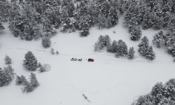 Ankara’da Işık Dağı ve Yukarıçanlı beyaza büründü