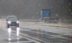 Bolu Dağı'na mevsimin ilk karı düştü