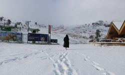 Bolu'nun yüksekleri beyaz örtüyle kaplandı
