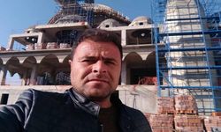 Cami inşaatında iskeleden düşen işçi öldü