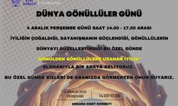 Ankara Kent Konseyi’nden Dünya Gönüllüler Günü etkinliği