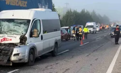 Edirne'de 10 aracın karıştığı zincirleme kaza; 5 yaralı
