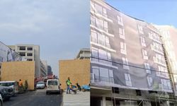 Erdoğan'ın ziyareti öncesi Hatay'da yollara asfalt atıldı, bitmeyen yapılar brandayla kapatıldı