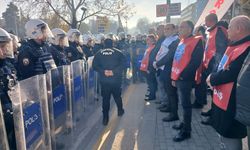 Birleşik Kamu İş’in TBMM önündeki eylemine polis müdahalesi
